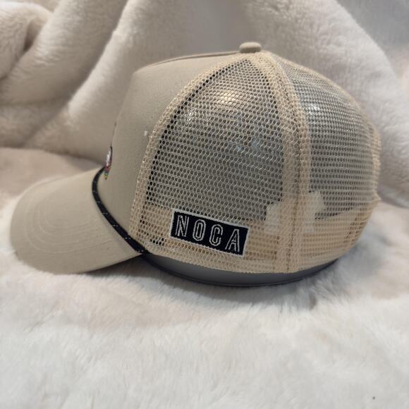 Too Turnt Tea Noca Hat Cap Baseball Snap Back Tan Trucker Mesh Rope Mens - Picture 2 of 5